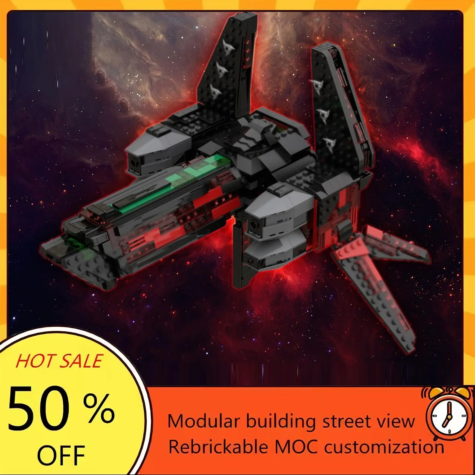 

Набор для сборки космического корабля из 646 деталей, популярная модель по мотивам фильма «Звездные войны», модульный конструктор, технологичный подарок, игрушка для детей на праздники