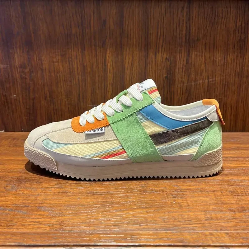 Klassische Laufschuhe für Herren zum Schnüren, weiche Sohle, Wanderschuhe, atmungsaktiv, flacher Boden, Sportschuhe, Paar Freizeitschuhe, Tennisschuhe