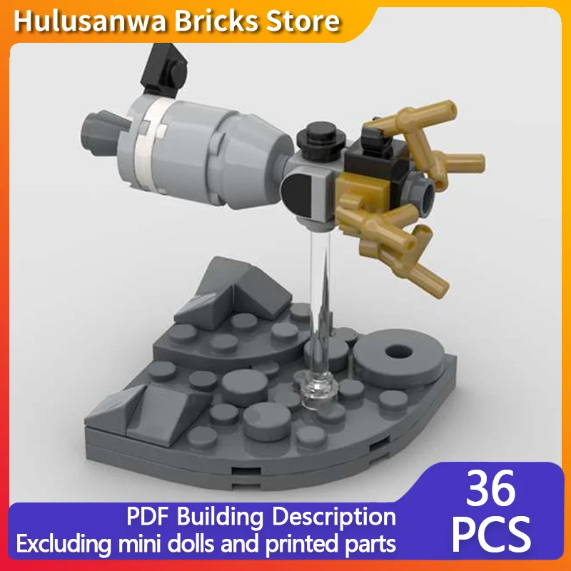 

Nano Apollo Spacecraft Model MOC Building Bricks War Equipment Modular Technology Gifts Holiday Assemble Children Toys Suit