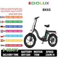 KOOLUX BK6S 4.0  Adult  Electric Bicycle Men's E-City ebike City 750W 48V 13Ah Battery 20\