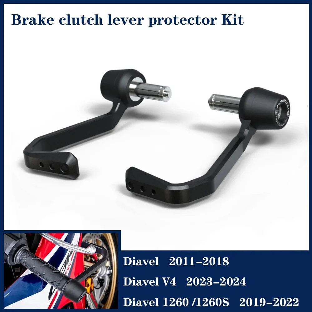 For Ducati Diavel 1200 1260 1260S V4 2011-2024 Motorcycle Brake and Clutch Lever Protector Kit