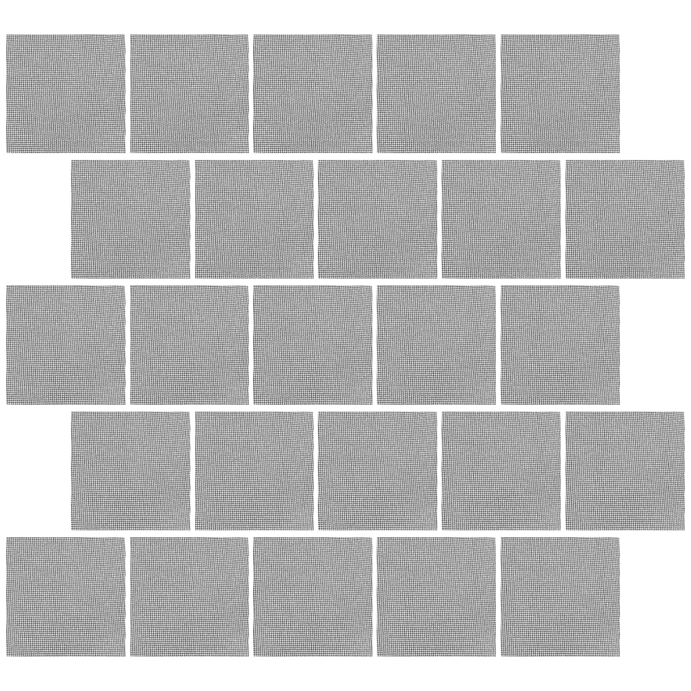 

50pcs Black Thick Pot Plant Insect-proof Soil Protection Net Pad Planter Mats Drainage Hole Screen for Bonsai Garden Flower
