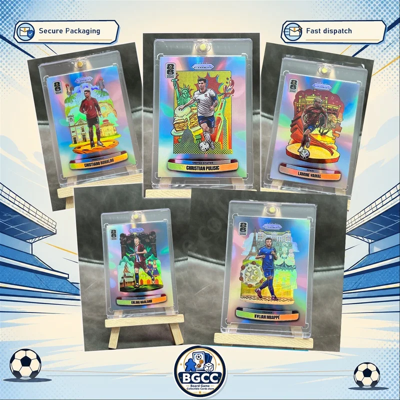 DIY Panini Homemade Football collection card International Yamal Bellingham Messi Yamal Neymar Ronaldo Landmarks series