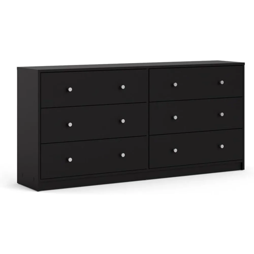 Black Pemberly Row 2-Piece Bedroom Furniture Set: Nightstand and Dresser