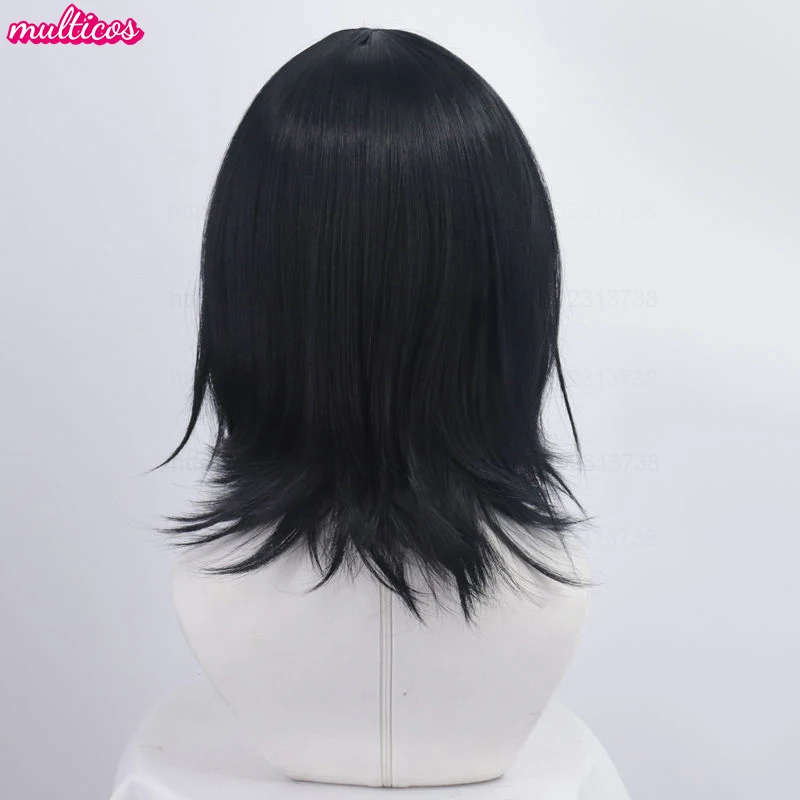 عالية الجودة أنيمي فيودور دوستويفسكي شعر مستعار تأثيري أسود مقلد فروة الرأس فيودور دوستويفسكي مقاومة للحرارة الشعر فيودور الباروكات #5