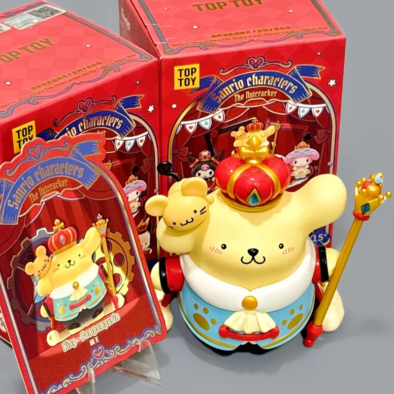 

Подлинные персонажи Sanrio, серия «Щелкунчик», слепая коробка, настольное украшение, модные коллекционные фигурки, популярная кукла, подарок для девочки