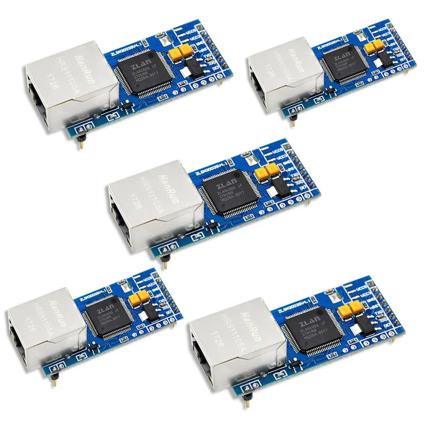 Módulo Conversor Ethernet para Rede, Serial, RS232, RS485 para TCP, MCU, UART, TTL, ZLSN3003S