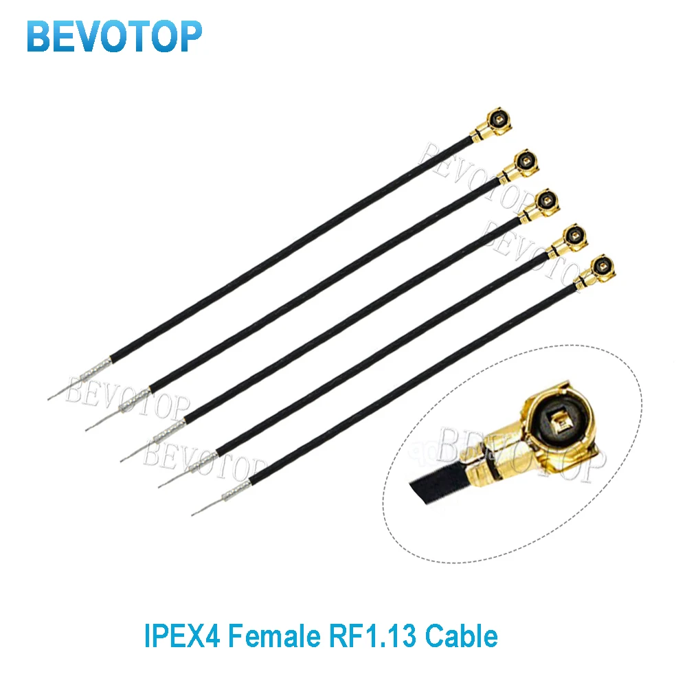 

100pcs Single End U.fl MHF4 IPEX4 Female to Solder Open End Cable RF1.13 Pigtail for WIFI 3G 4G 5G Antenna Extension Cord Jump