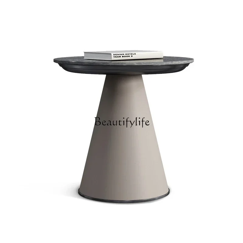 

45Ljy Italian light luxury rock slab edge few high-end living room round corner few household