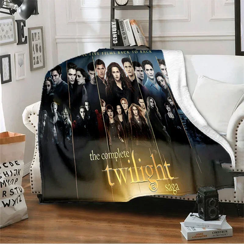 The Twilight Saga Super Soft Blanket for All Season Warm Trikahan Flannel Fleece Blankets for Couch Bed Sofa Bedspread Quilt