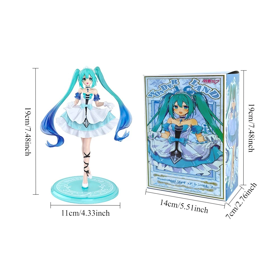 Kawaii Anime Hatsune Miku PVC-Figur, Puppe, Modell, Dekoration für Schreibtisch oder Armaturenbrett, Geburtstags- oder Weihnachtsgeschenk, Sammlerstück. – Detail 8