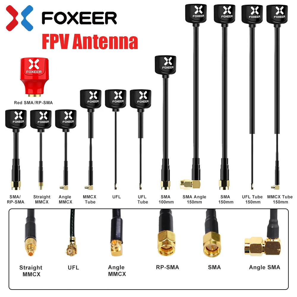 FOXEER FPV Antenna 2pcs Lollipop 4 V4 High Gain Omni Antenna 5.8G 2.6dBi LHCP/RHCP