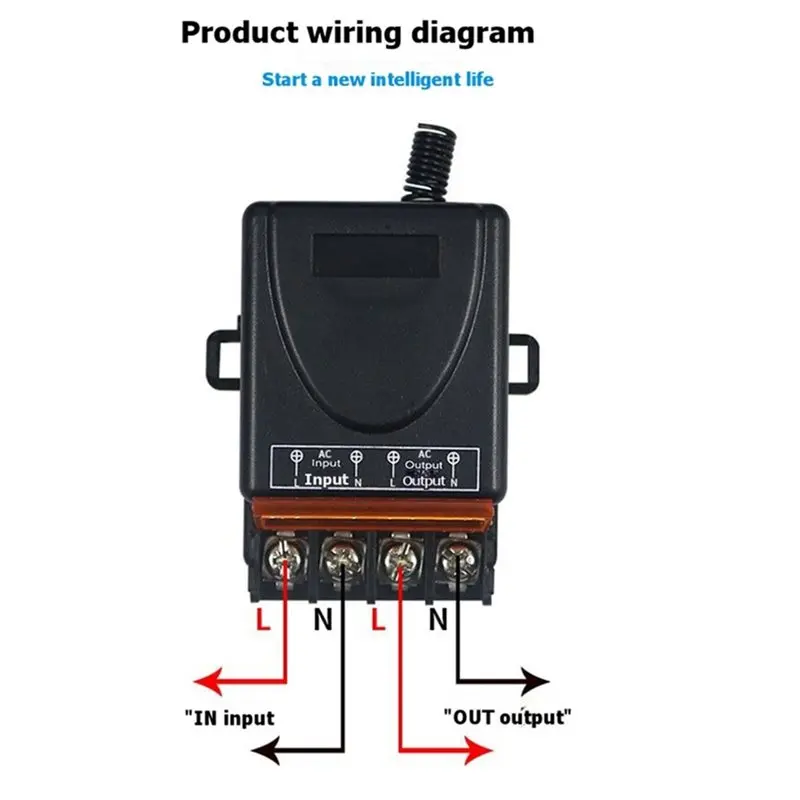 B04B-Power Controller 30A AC85V-250V 433Mhz Relay Remote Control Switch On/OFF For Garage Door LED Light Switch