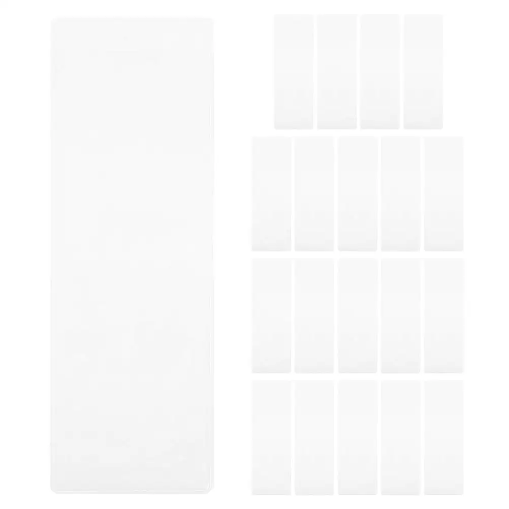 

20 Pcs Bookmark Covers Transparent PVC Artistic Sleeves Waterproof Protectors Photo Books Travel Laminating Pouches Recipe