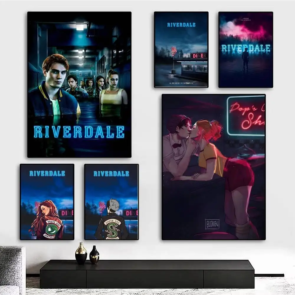 1pc Anime R-Riverdale TV Poster Sticker Print Waterproof Wall Art For Living Room Bedroom Home Decor