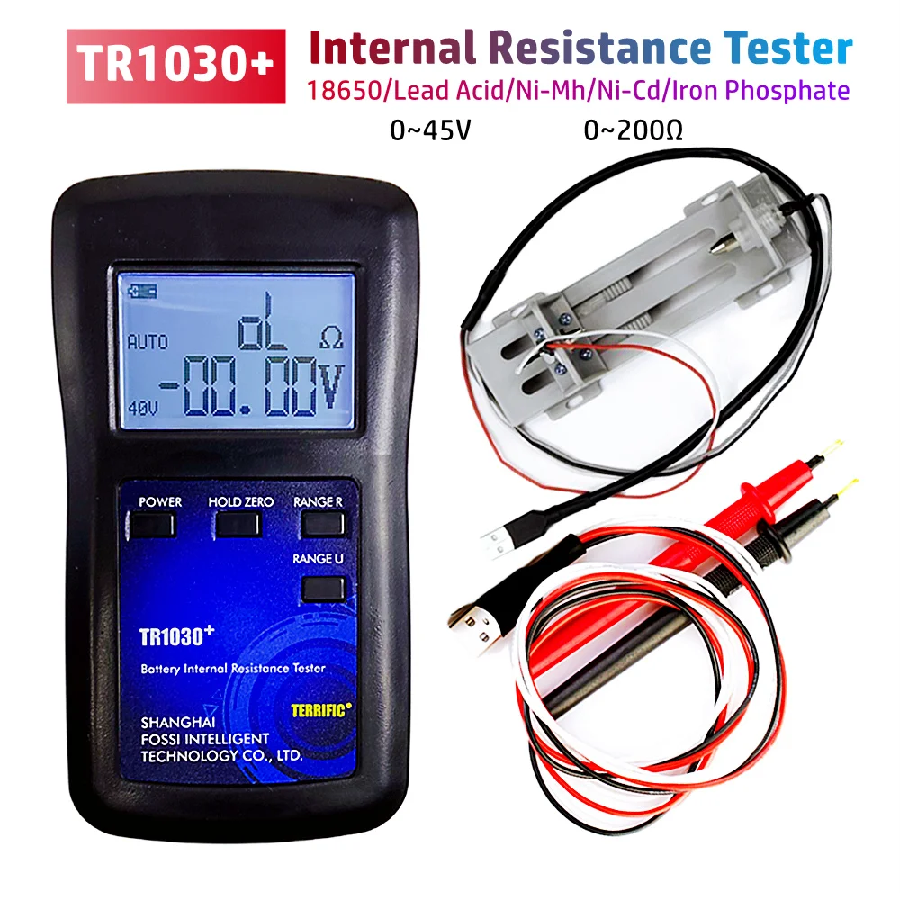 Upgrade YR1030 0~45V Battery Internal Resistance Tester TR1030+ 18650 Lithium Nickel Hydrogen Lead Acid Alkaline Battery Tester