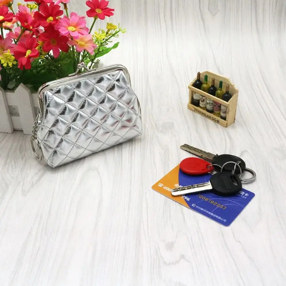 Dompet Koin Retro dengan Kancing Logam, Kantong Penyimpanan Lipstik, Tas Clutch, Dompet Kecil dari Kulit PU, Hadiah