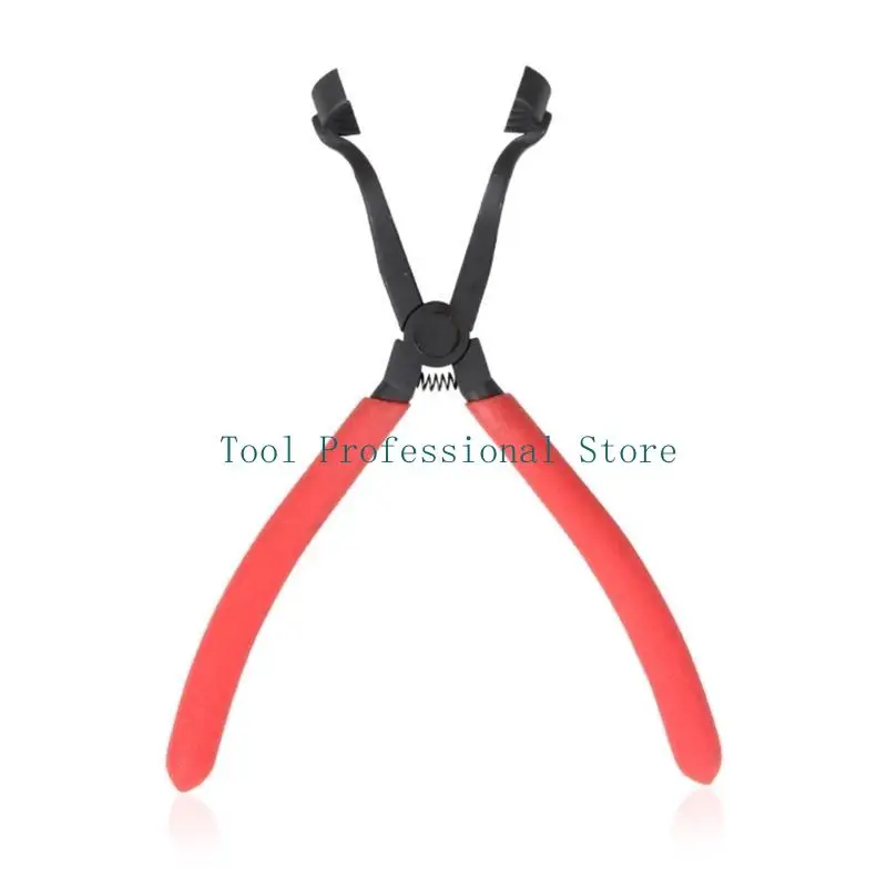 57QF Multipurpose Drum Brake Hold Down Spring Pliers Curved Neck Drum Brake Spring Clamp for Various Auto Repair Projects