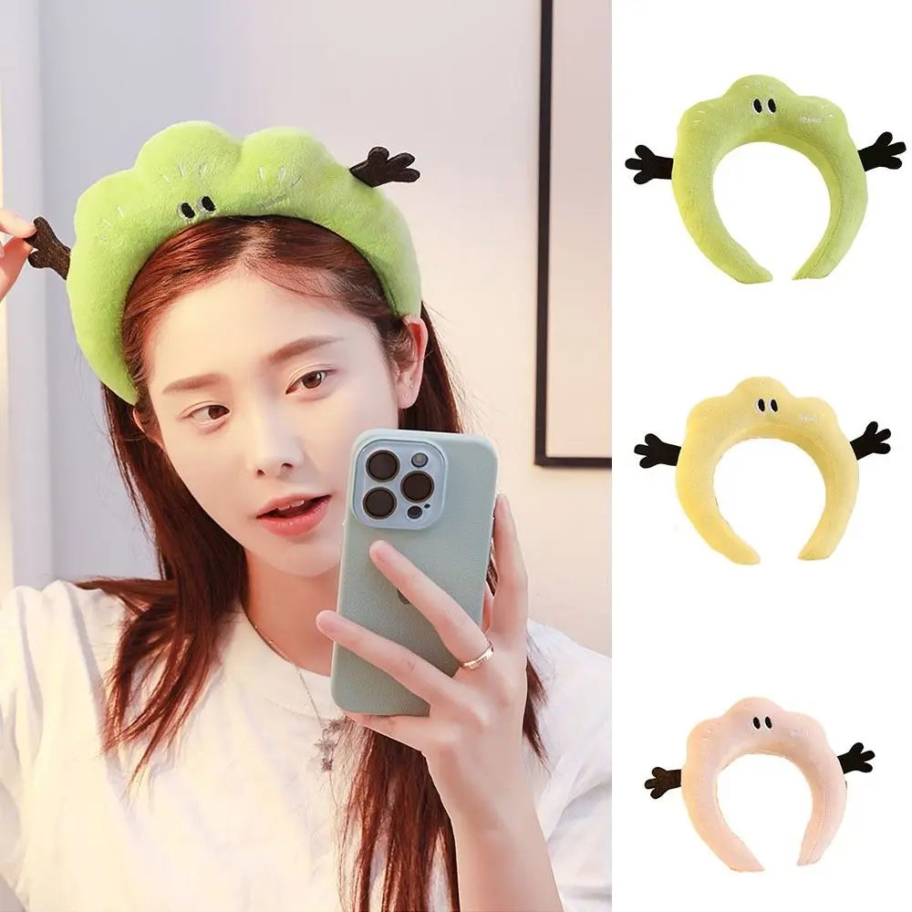 

Cute Soft Elastic Big Eyes Headband Twist Kawaii Wash Face Hair Band Korean Style Sweet Cartoon Hair Hoop Hair Accessory