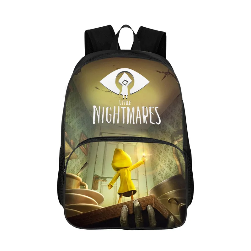 Elementary Kid Fashion Little Nightmares Knapsack-Multifunction Durable Backpack-Large Capacity Daypack for Boys