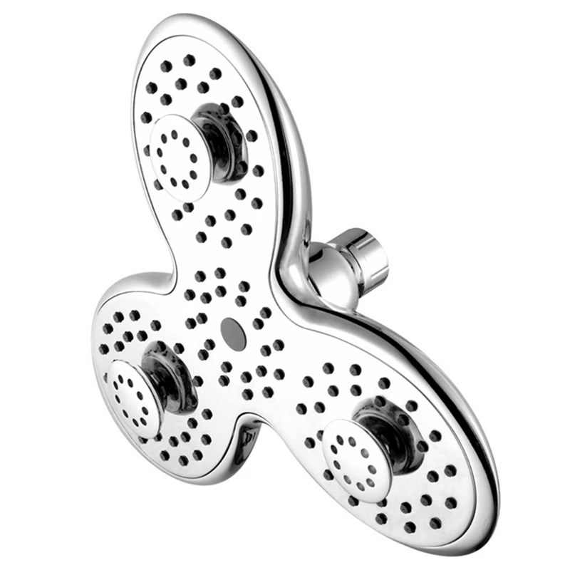 

Shower Head Bathroom Rainfall Faucet Fan Style Overhead Sauna Water Saving Sprayer Nozzle Head Top Shower