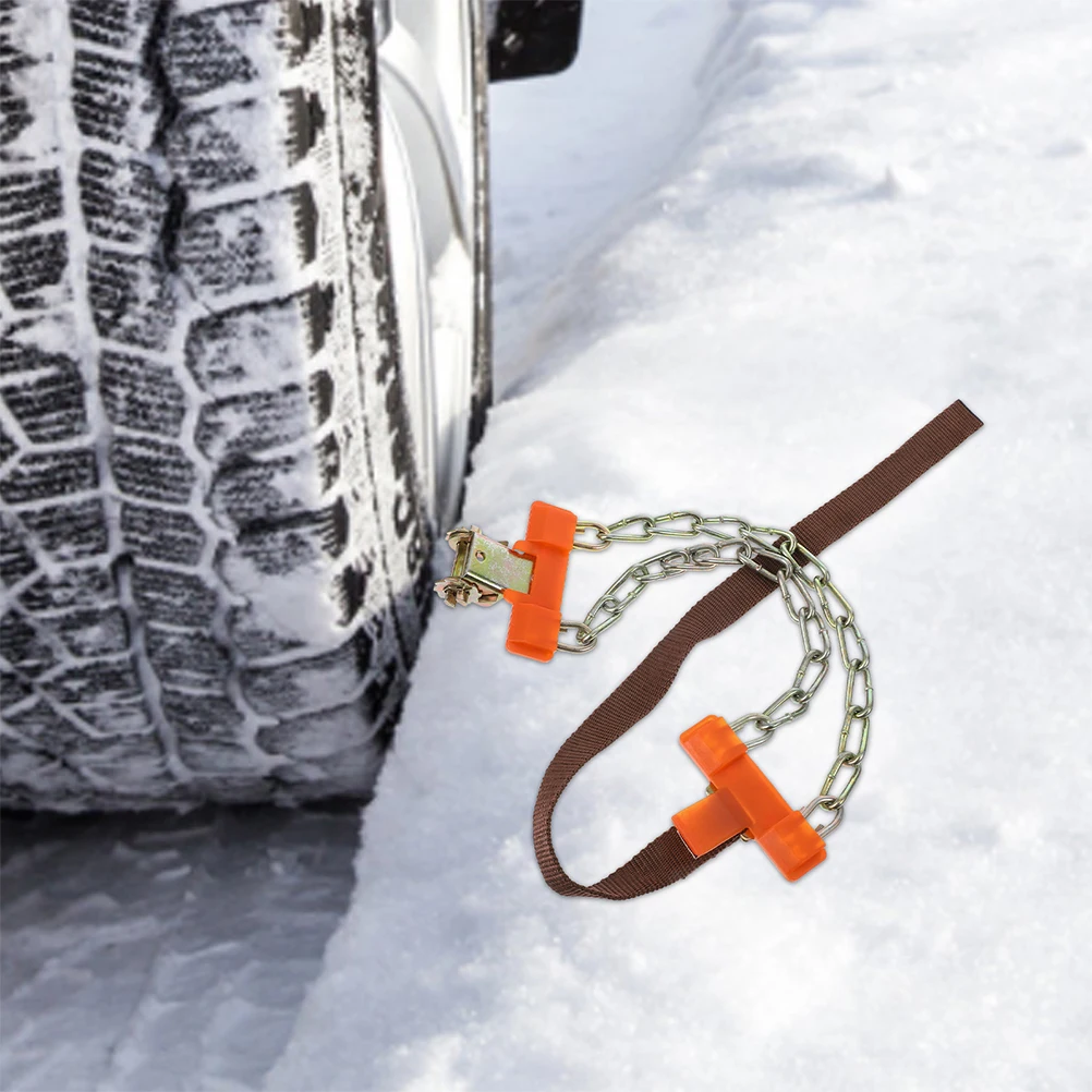 

2Pcs AntiSkid Car Chains For Snow Chains for Cars Snow Traction Universal Fit SUV Winter Safety Tyre Chain Accessories