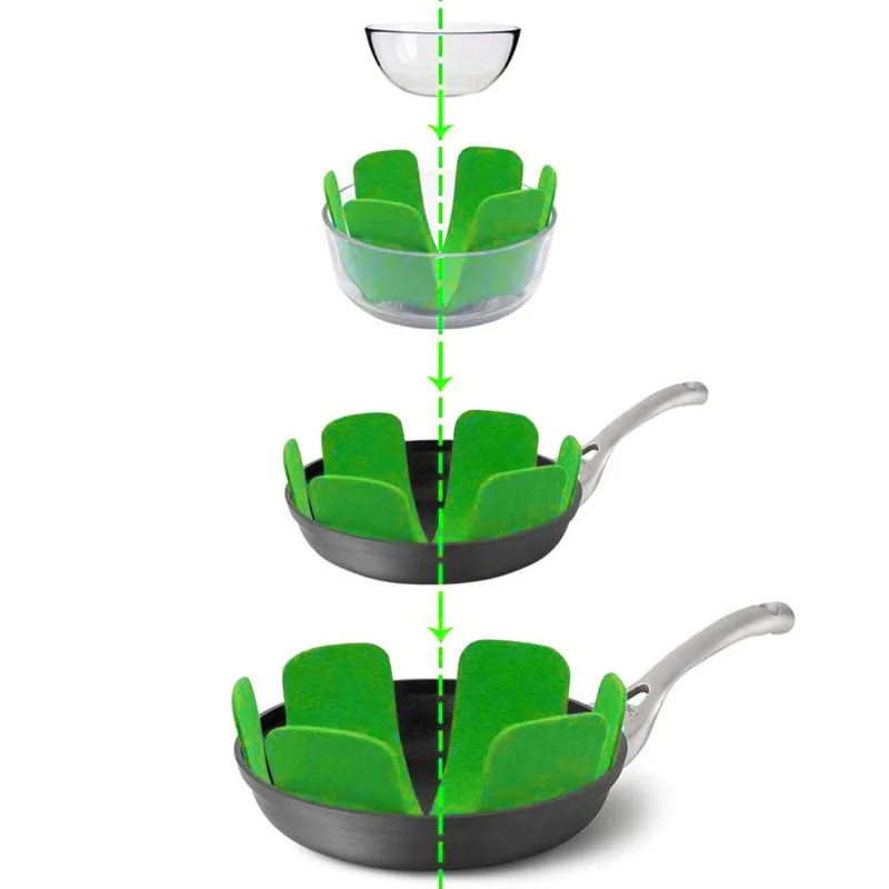 3pcs Pot Pan Protectors Non-woven Fabrics Prevent Pads Pot Protect Scratching Divider Cookware Surfaces Separate