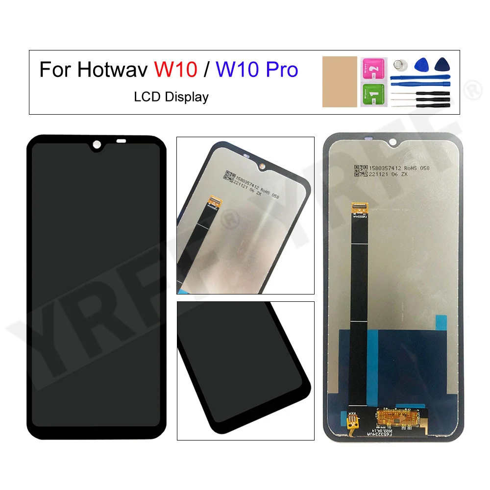 Touch Screen Digitizer Assembly For Hotwav W10 pro LCD Display ,6.53'' Screen Replacement,Free Tools