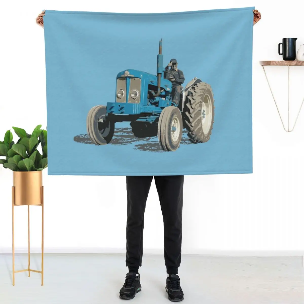 Super Major, last of the Fordson tractors Throw Blanket Warm Accent Blanket for Living Room Decoration