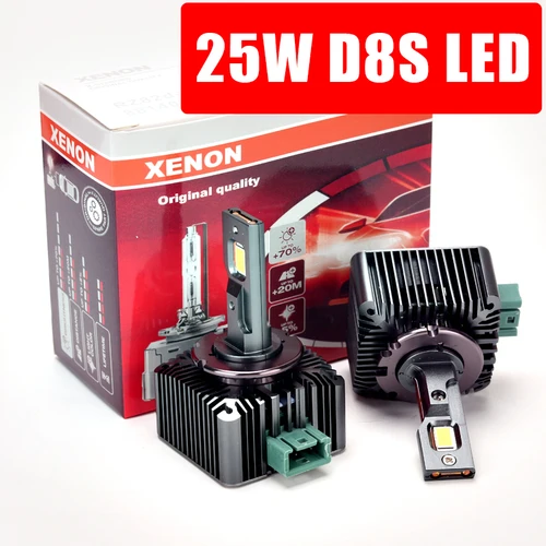 2 uds coche LED D8S 25w oculto a faro LED 6000k D8S