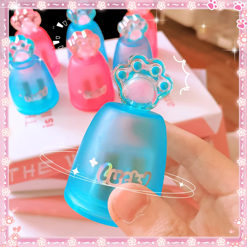 Aesthetic kawaii stationery office supplies school useful School supplies Cat paw shape pencil sharpener Pretty gift for kids