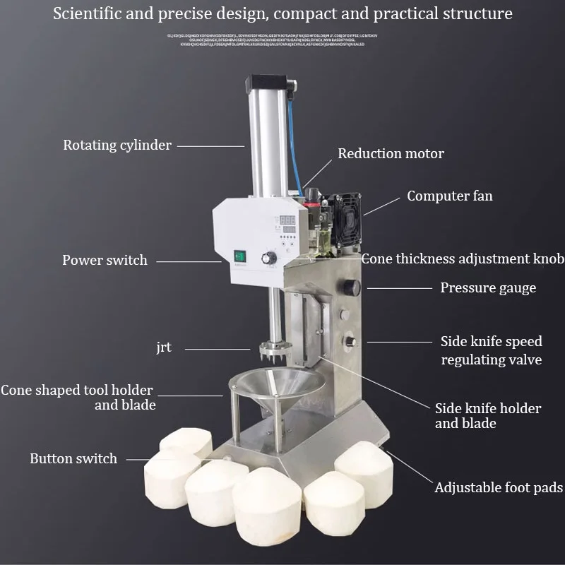 Jz Coconut Peeling Machine Stock Morecoconut Green Peeling Machine Equipment Peeling Machine