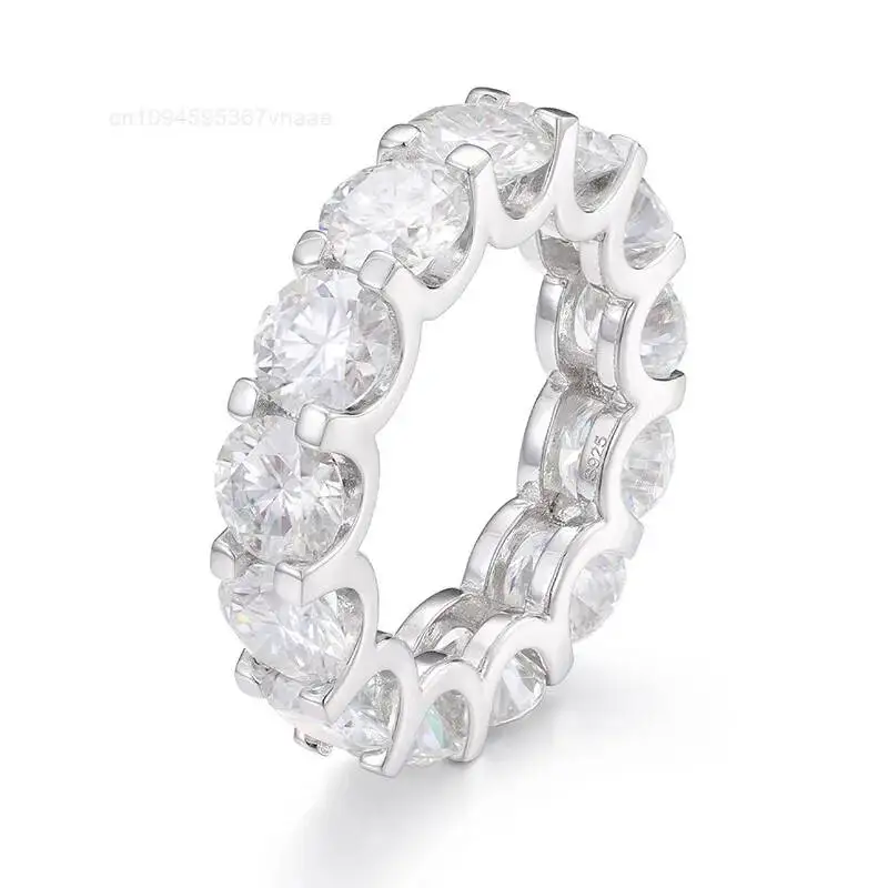

Wholesale High Quality Fashion Luxury Hip Hop Cuban Iced Out 925 Sterling Silver Moissanite Star Ring for Men and Women
