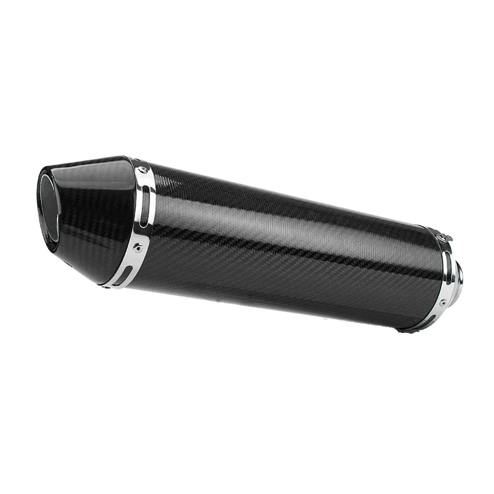 

51mm Motorcycle Exhaust Modified Muffler Carbon Fiber Moto Exhaust Muffler for XMAX FZ6 Z900 Ninja400 Ninja250 Mt15