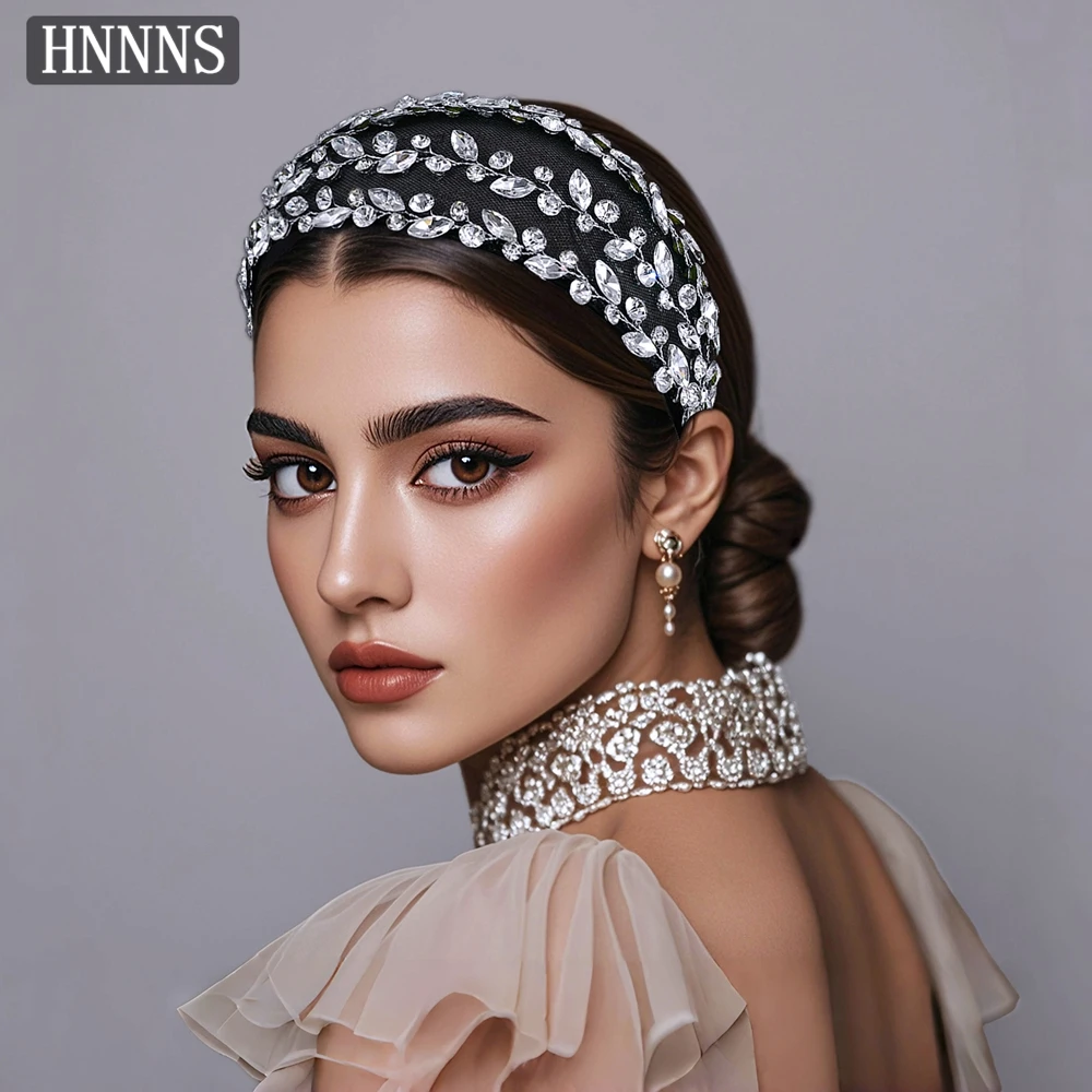 

TOPQUEEN Bridal Wedding Luxurious Rhinestone Headband Handmade Exquisite Women's Banquet Dance Party Hair Accessories YXA262