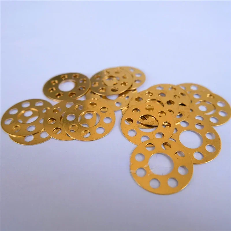 10 Uds. Arandelas de latón de 14x5,2x0,5mm, junta de almacenamiento de aceite, arandela de latón de 10x5,2x0,5mm, accesorios para cuchillos plegables, herramientas 12x5,2x0,5mm