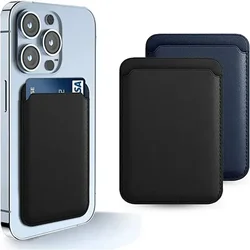 Porte-cartes magnétique en cuir, support de téléphone Macsafe, Magsafe iPhone 15, 14, 13 Pro Max, Mac Safe Support, support téléphonique rapide