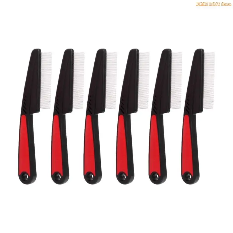 K1AE Dog Grooming Brush For Loose Hair Removal Gentle Massaging Comb Reduces Shedding ABS Plastic Durable Design