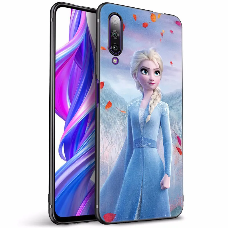 Disney Princess Frozen Elsa Black Case For Huawei NOVA Y90 10 Pro 9Z Y9A Y7A Y5P Y6P Y7P Y8P Y5 Y6 Y7 Y9 Prime 2019 Y6S Y8S Y9S