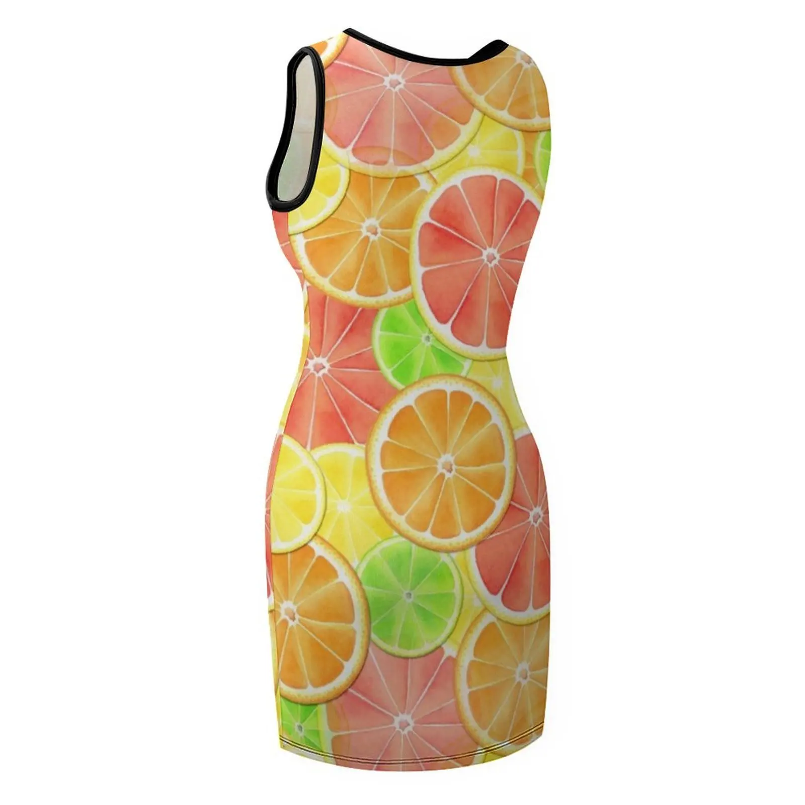 공식적인 행사용 시트러스 딜라이트 민소매 선드레스 드레스 여성 여름 여성 드레스 댄스 파티를 위한 고급 드레스