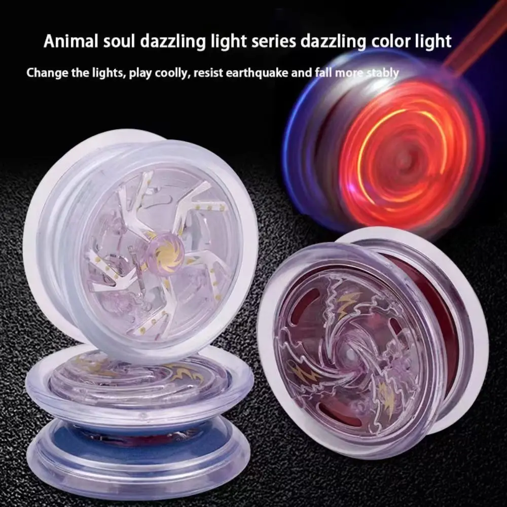 

High Quality Novice 2A Yoyo Cartoon Plastic Live Sleep Yoyo Colorful Concentration Glowing Yoyo