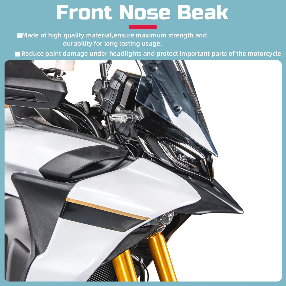 Motorcycle Front Wheel Fender for Yamaha Tracer 9 GT 2021 2022 2023 Tracer9 Beak Nose Cone Extension Cover Cowl Accessories