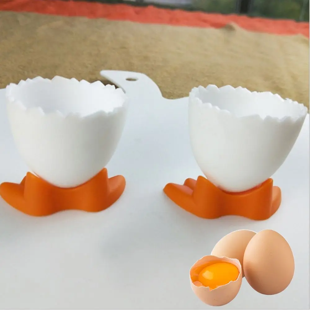 1/2/4Pcs Boiled Opener Creative Egg Cup Holder Separator Eggs Container Kitchen Supplies