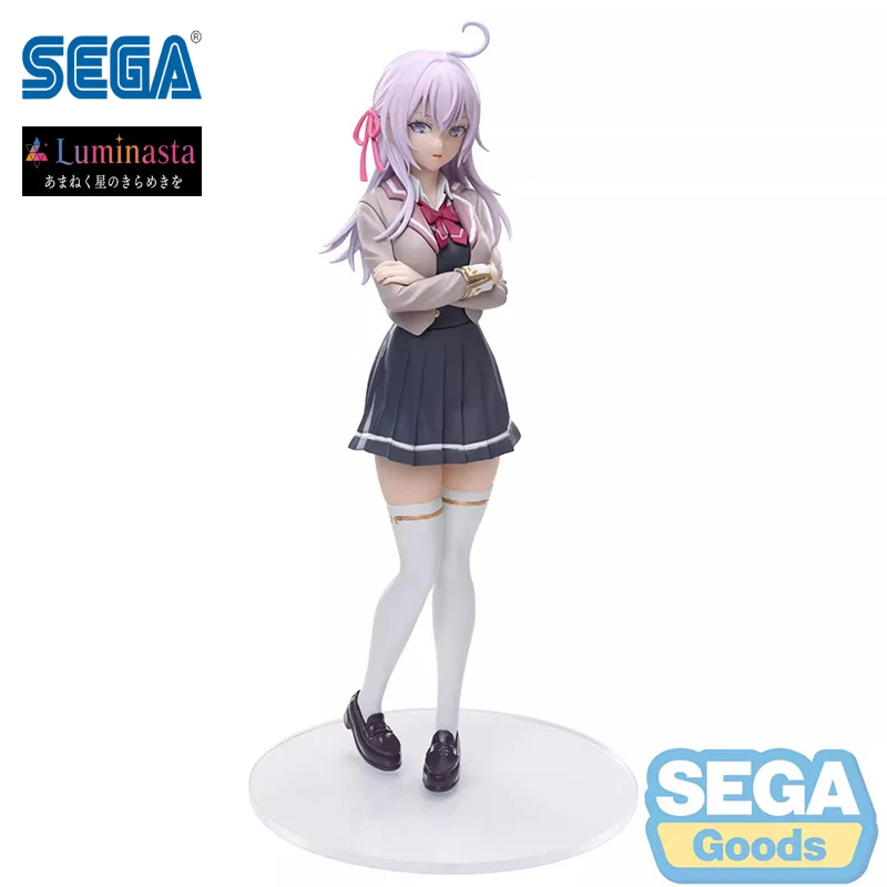 SEGA Luminasta Alya Sometimes Hides Her Feelings In Russian Alisa Mikhailova Kujou School Uniform Anime Action Figures Model Toy