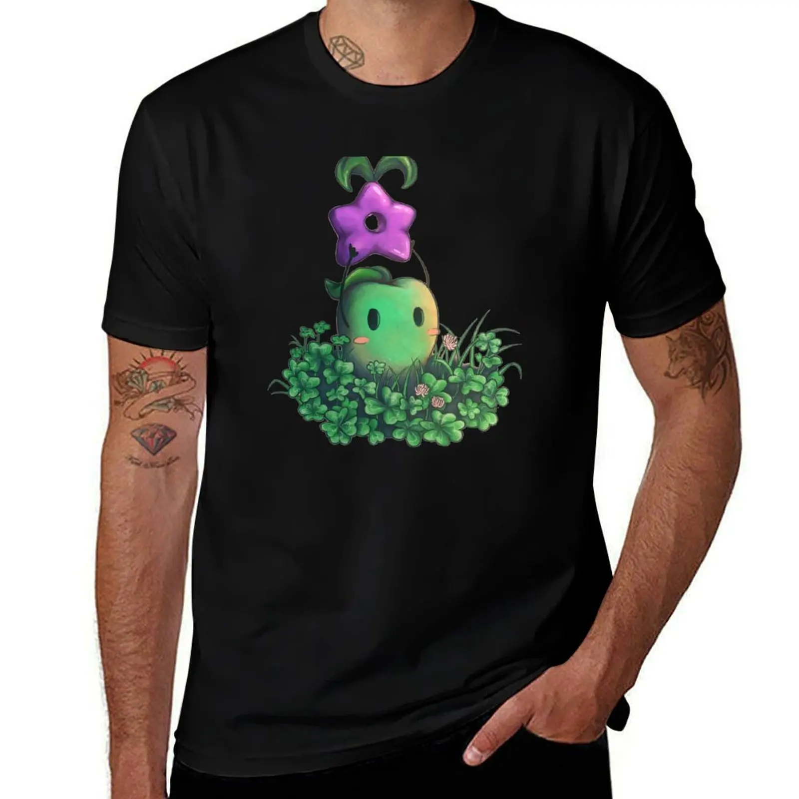 

Stardew Valley Junimo Illustration T-Shirt cotton t shirts man 100% t shirt man casual T-Shirt