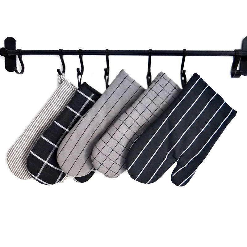 

1Pc Vintage Geometry Striped Plaid Microwave Oven Glove Heat Insulation Insulation Pad Kitchen Baking Tool