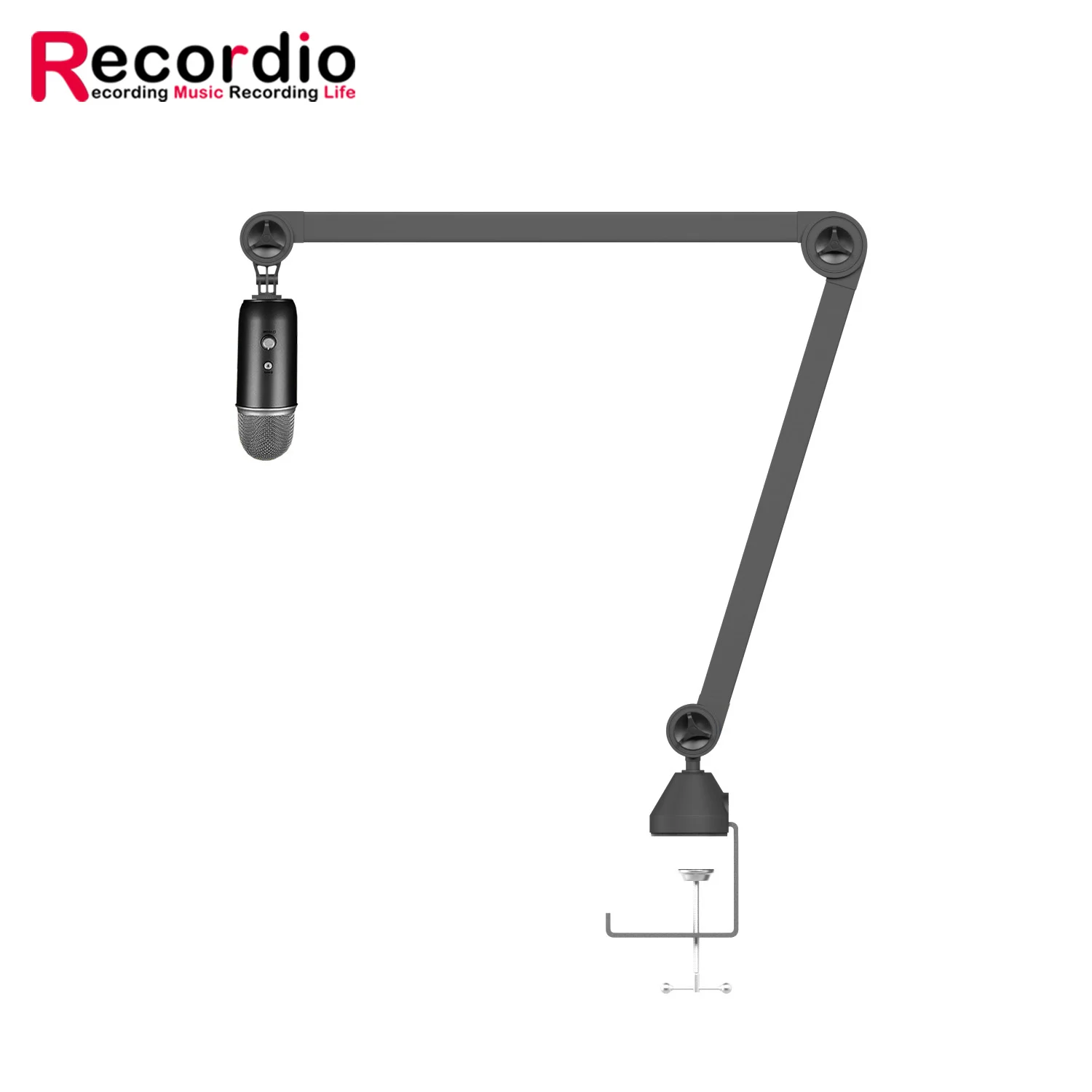 GAZ-50 Professional Flexible Desktop Microphone Hanging Adjustable Boom Scissor Arm Stand for Podcast Streaming Youtube