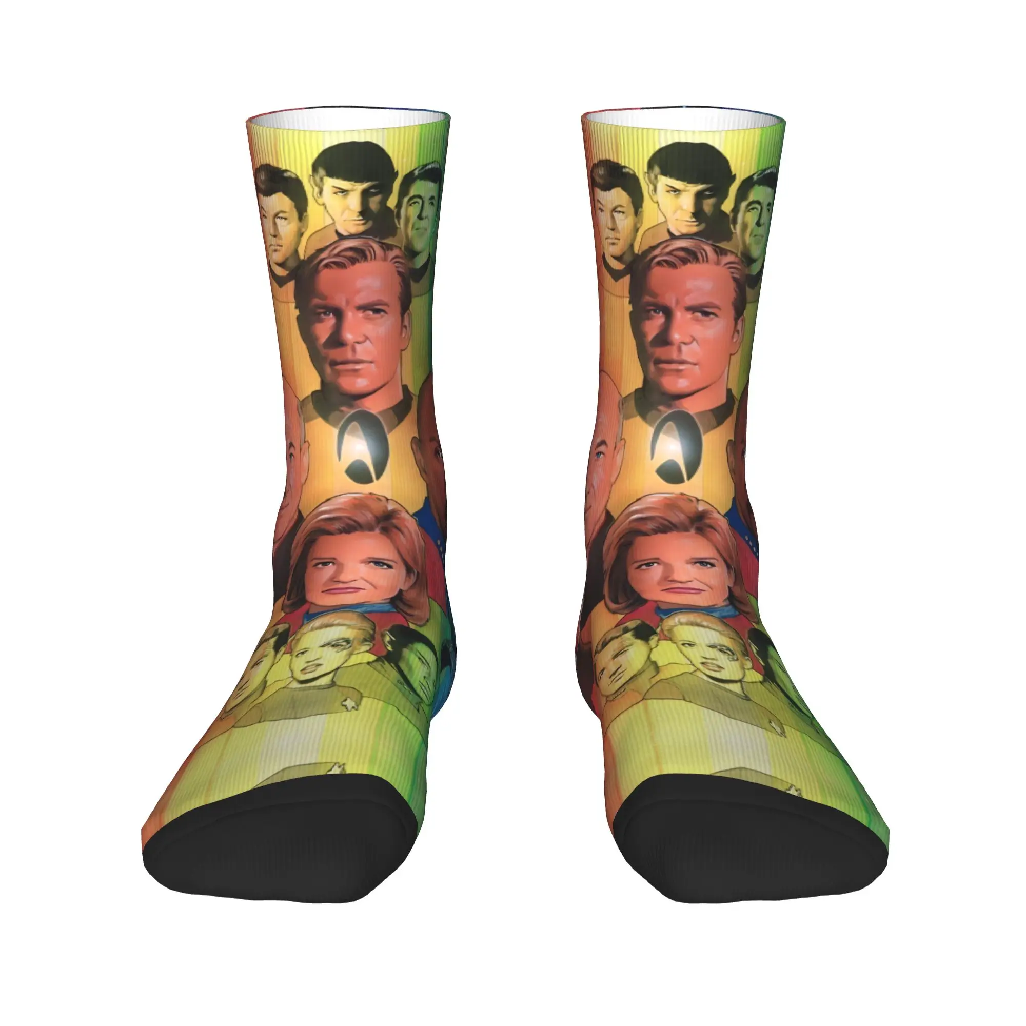 Stars Treks Groups James Stockings  Design Modern Socks Spring Anti Skid Socks Women Men Skateboard Medium Soft Socks