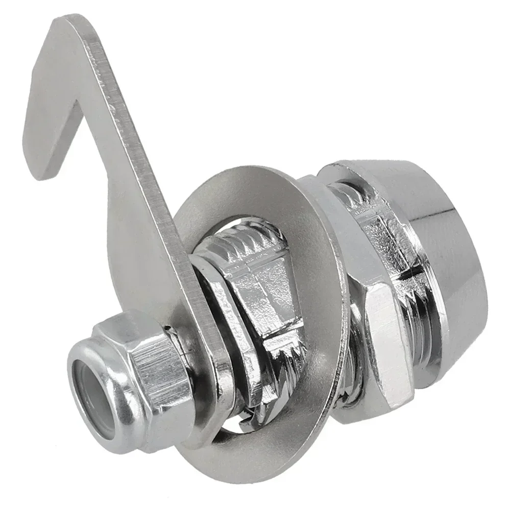 Cerradura de gancho para caja, cerraduras de leva, Camlock Tubular de repuesto + gancho para llaves, cerradura de leva, cajón de puerta de buzón para gabinete, seguridad del hogar