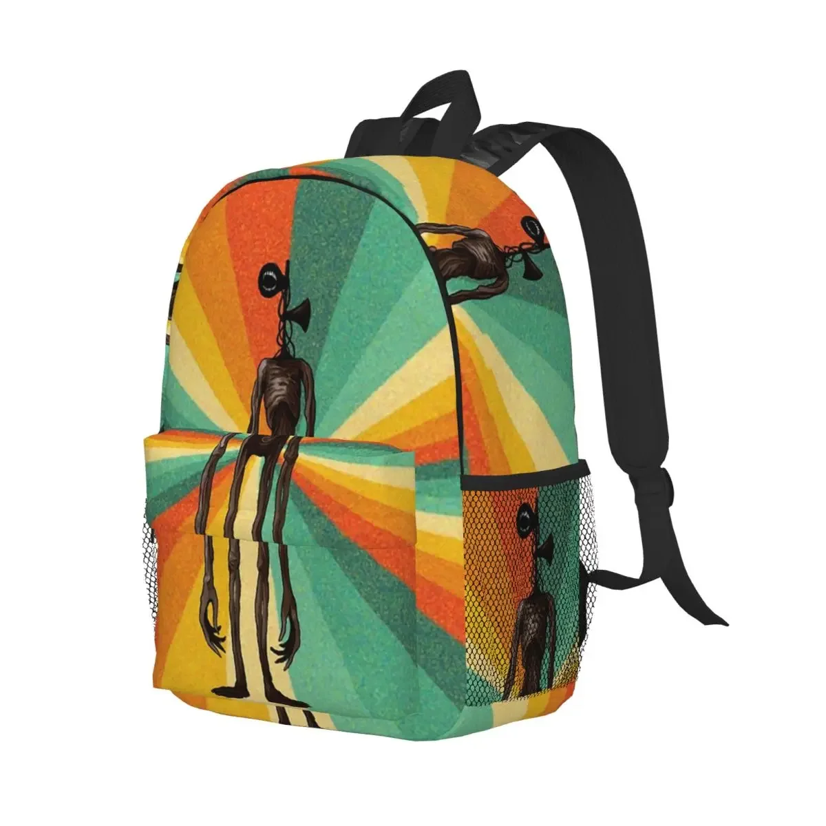 

Siren Head Vintage Retro Stripes Backpack Backpack Student Boys Girls BookBag School Bag Laptop Shoulder Bags for Men Women